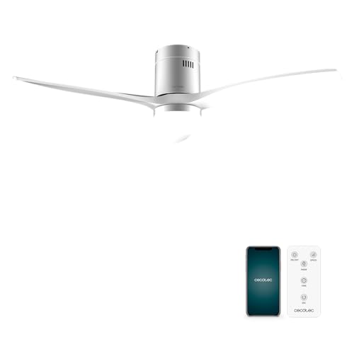 Upgrade your space with the Cecotec EnergySilence Aero 5600 Ceiling Fan. Featuring a powerful 40W motor, 6 speeds, and a 20W LED light, it's perfect for any season. Keywords: ceiling fan, EnergySilence, LED light, 6 speeds, home decor