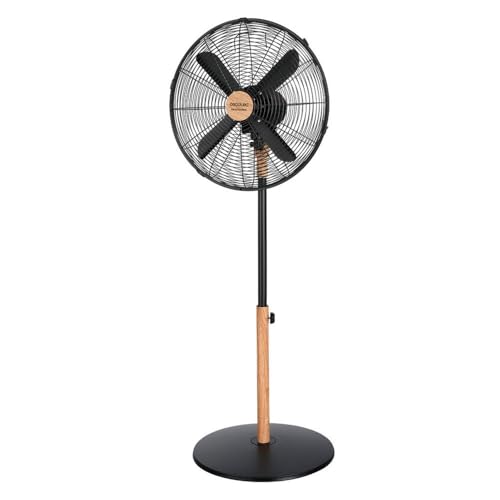 Stay cool with the Cecotec EnergySilence 600 Pedestal Fan featuring 50W power, wood finish, 3 speeds, and oscillation. Perfect for home or office use!