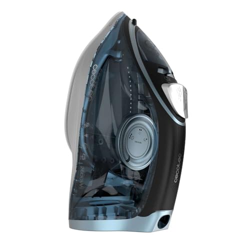 Cecotec - 2600W Horizontal Steam Iron with Turbo Slide Sole & Anti-Drip System