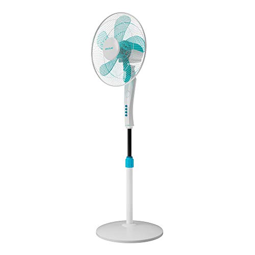 Experience cool comfort with the Cecotec EnergySilence 530 Pedestal Fan. Features remote control, timer, 3 speeds, and oscillation for optimal airflow. Perfect for any room! Keywords: Cecotec fan, pedestal fan, remote control, oscillating fan