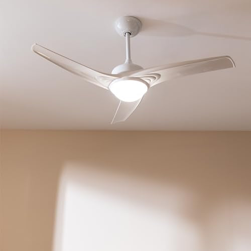 Cecotec - EnergySilence Aero 550 Ceiling Fan with LED Light, 3 Blades, Remote Control