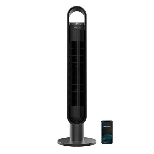 Experience the Cecotec EnergySilence 9190 SkyLine Ionic Tower Fan with remote, timer, and WiFi control. Enjoy cool air with 3 speeds and ionizer. Keywords: tower fan, WiFi control, ionic fan, remote control