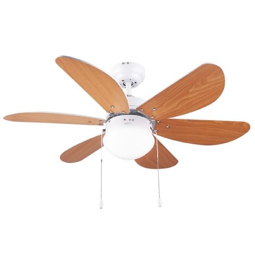 Cecotec - EnergySilence Aero 360 Ceiling Fan with Light, 50W, 6 Blades