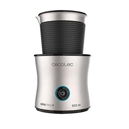 Experience the Cecotec Milk Frother Power Moca Spume 5000 with 650W power and 400ml capacity. Dishwasher safe and perfect for coffee lovers. Keywords: milk frother, Cecotec, Power Moca Spume, dishwasher safe