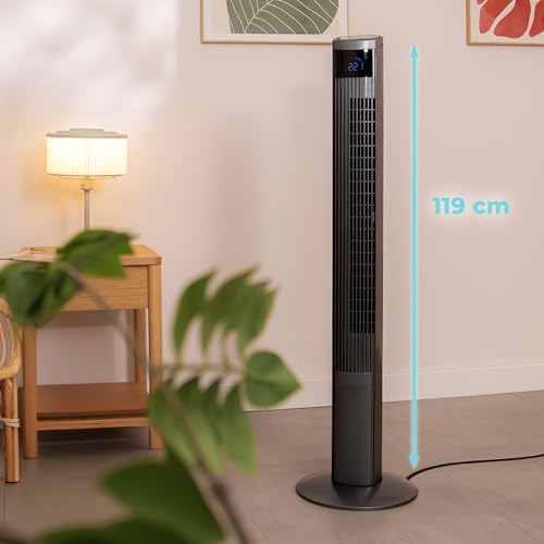 Cecotec - EnergySilence 9090 Skyline Ionic Fan, 119cm, Ionizer, Remote Control, 3 Modes