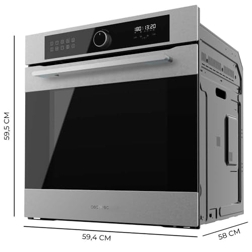 Cecotec - Stainless Steel Multi-Function Oven 3400W, 72L Capacity, 11 Cooking Modes