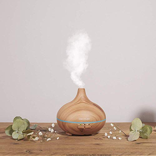 Cecotec - Ultrasonic Humidifier & Aroma Diffuser, 150ml, 3H Timer, 7 LED Colors