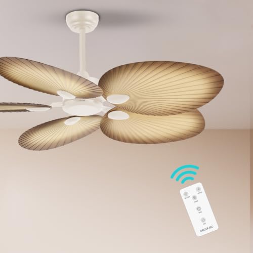 Cecotec - EnergySilence Aero 5200 Ceiling Fan with Remote Control, 6 Speeds, 8-Hour Timer