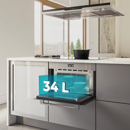 Cecotec - Built-in Microwave Oven 1450W, 34L, Grill & Defrost Functions