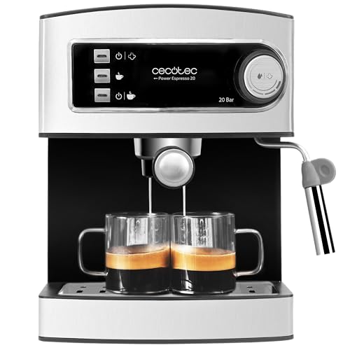 Cecotec Espresso & Cappuccino Maker - 850W, 20 Bars, 1.5L