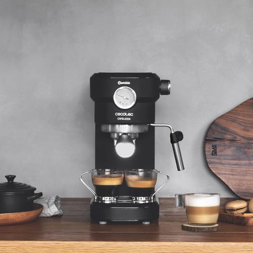 Cecotec - 1350W Espresso Machine with Rapid Heating & 20 Bar Pressure