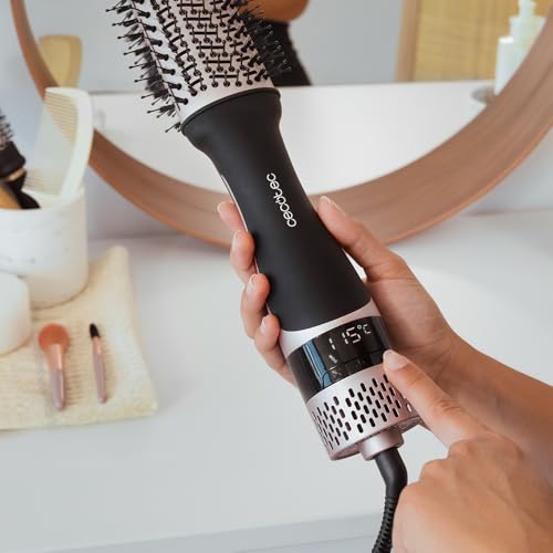 Cecotec - 1200W Air Brush with CeramicCare, Unique Touch Display, 4 Temperatures, Frizz Control