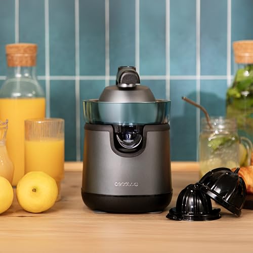 Cecotec - EssentialVita Hyden Electric Citrus Juicer, 120W, 250ml Capacity, 2 Detachable Cones