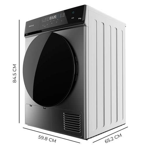Cecotec - 9 kg Heat Pump Dryer with A+++ Energy, 15 Programs, Easy Iron