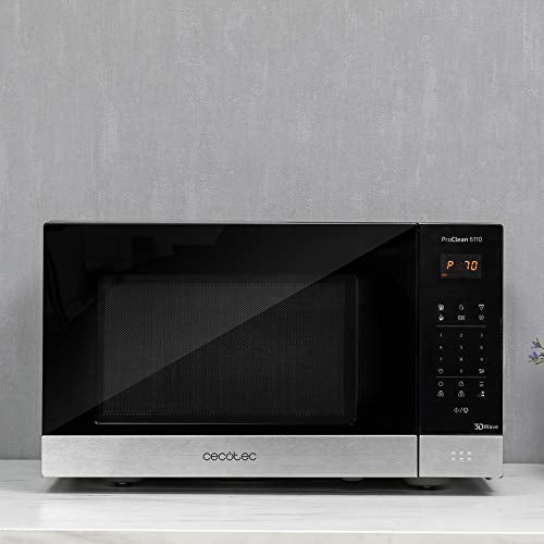 Cecotec - ProClean 6110 Microwave 800 W, 23 L, Grill, Ready2Clean Coating