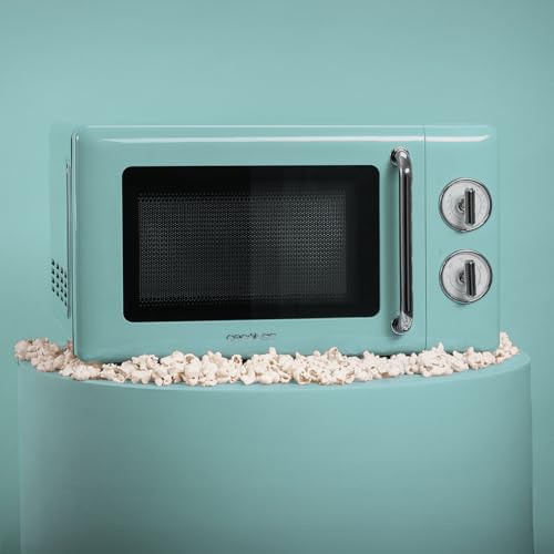 Cecotec - Retro 20L Mechanical Microwave, 700W, 6 Levels, 30 Min Timer