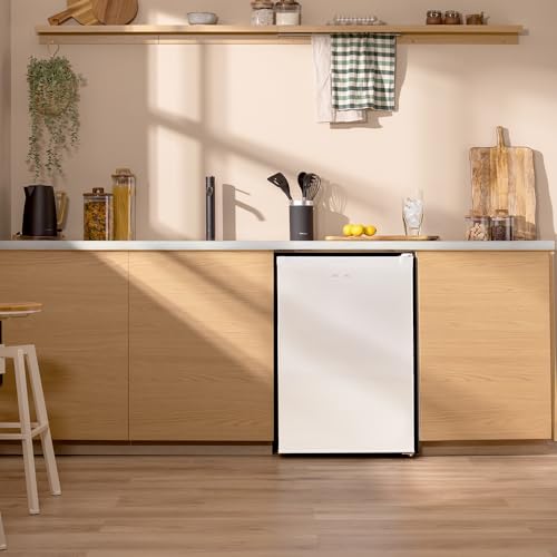 Cecotec - Compact 97L Vertical Freezer with Reversible Door & 3 Drawers