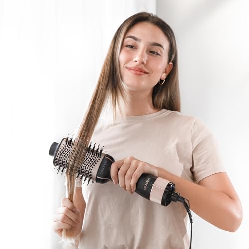 Cecotec - 1200W Air Voluminization Brush, 2-in-1 Dryer & Styler, Ceramic Coating