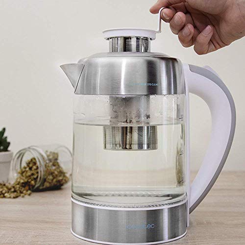 Cecotec - 1.7L Borosilicate Glass Electric Kettle with 2200W Power