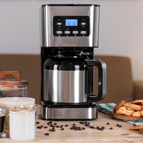 Cecotec - Drip Coffee Maker with 1.2L Capacity, Brews Up to 10 Cups