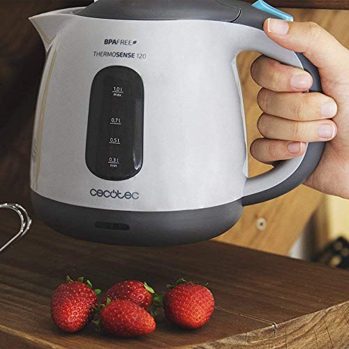 Cecotec - ThermoSense 120 Kettle, 1L Capacity, 1100W, BPA-Free Design