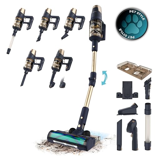 Shop Cecotec's Cordless HEPA Vacuum Cleaner with 780W power. Ideal for all floor types, featuring a HEPA filter and battery power. Clean effortlessly today!