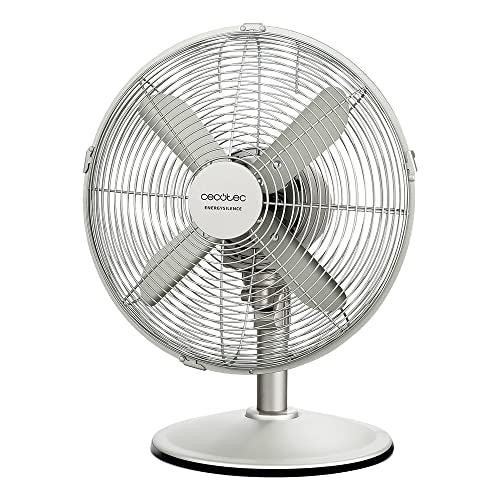 Stay cool with the Cecotec EnergySilence 610 Steel Desk Fan. Featuring 40W power, 3 speeds, and oscillation for optimal airflow. Perfect for home or office use!