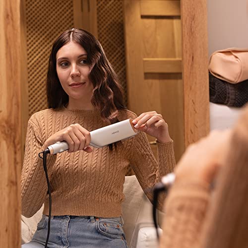 Cecotec - Ceramic Wave Straightener with Tourmaline Coating, Adjustable Temp, LCD Display