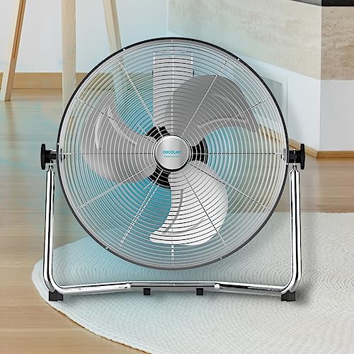 Cecotec - EnergySilence 4300 Pro Fan, 110W, 3 Speed, Adjustable Tilt, Chrome Finish