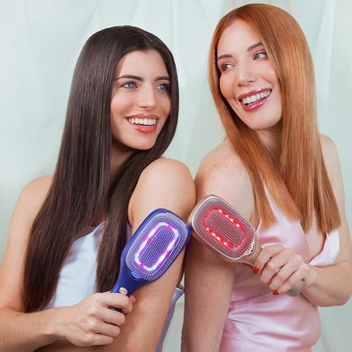 Cecotec - Haircare Revitalize Brush with Vibration, Negative Ions, EMS & LED Lights