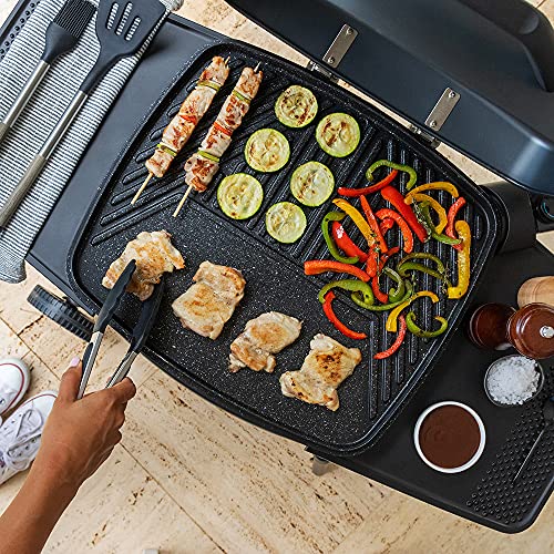 Cecotec - Electric Grill with PowerGrill Technology, Built-In Resistance, EasyMove Design
