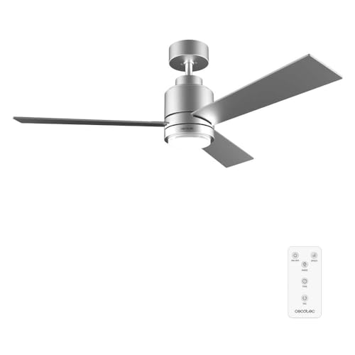 Upgrade your space with the Cecotec 48" Ceiling Fan featuring a 30W DC motor, remote control, 6 speeds, and winter-summer mode. Perfect for any season! Keywords: ceiling fan, remote control, DC motor, winter-summer mode