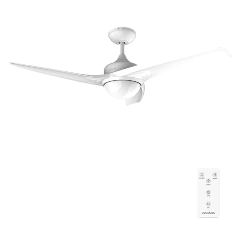 Cecotec - EnergySilence Aero 550 Ceiling Fan with LED Light, 3 Blades, Remote Control - Cecotec Product