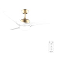 Cecotec Ceiling Fan in Gold and White with LED Light and Remote Control