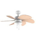 Cecotec EnergySilence 3600 Vision Ceiling Fan in orange with 6 wings and lamp