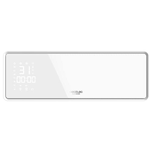 Efficient Cecotec 2000W ceramic wall heater, ideal for rooms up to 20 m². IP22 certified, perfect for bathrooms. Stay warm and cozy this winter! Keywords: ceramic wall heater, 2000W heater, IP22 certified
