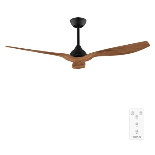 Cecotec EnergySilence Aero 5200 Ceiling Fan in Brown and Black with Remote Control