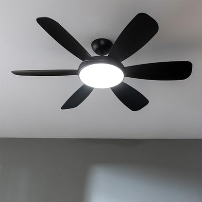 Cecotec - EnergySilence Aero 5200 Ceiling Fan, 36W, 132cm, LED Light, Remote, 6 Speeds
