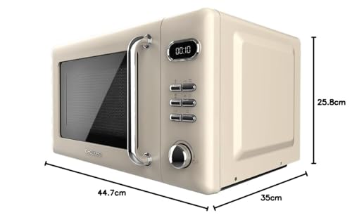 Cecotec ProClean 5110 Retro Beige Microwave With Grill - 700W Power