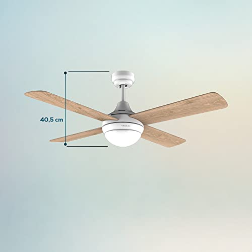 Cecotec - 42" Ceiling Fan with 40W DC Motor, 4 Reversible Blades & LED Light