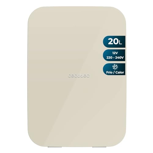 Discover the Cecotec Mini Fridge 20L with cooling and heating functions. Ideal for cars, caravans, and outdoor adventures. Keywords: mini fridge, portable fridge, cooling and heating