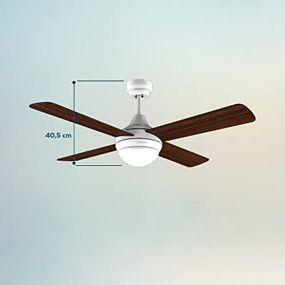 Cecotec - Ceiling Fan with 55W Power, 42" Diameter, LED Light & Remote Control