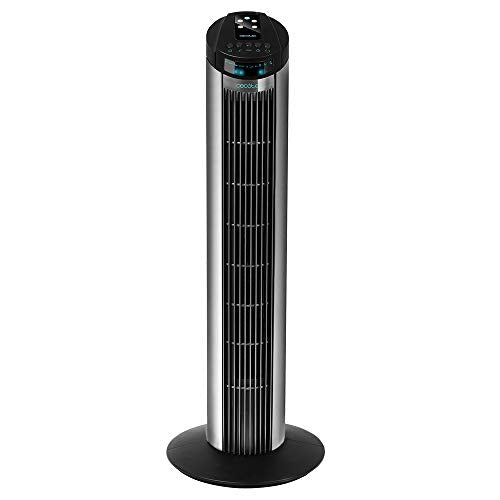 Cecotec Digital Tower Fan EnergySilence 890 Skyline in black with remote control