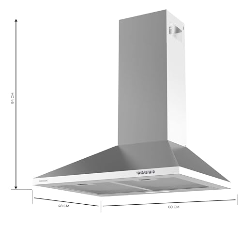 Cecotec Flux PM 604300 Stainless Steel Extractor Hood - Powerful Suction