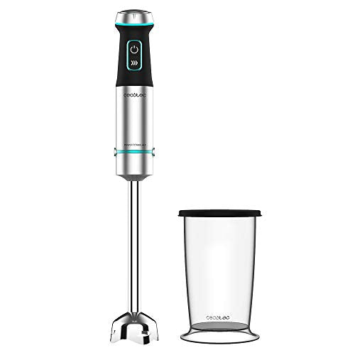 Cecotec Power TitanBlack 1200 XL Hand Blender with black titanium coated blades and splash-proof design