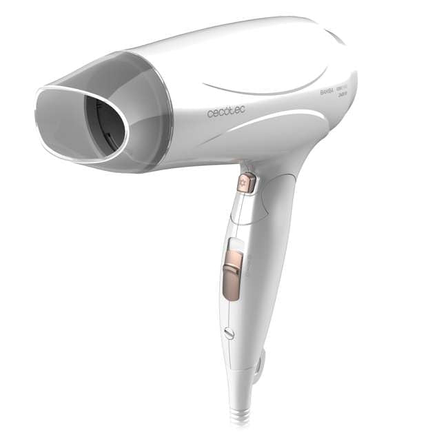 Cecotec - Ionicare Travelwhite 2400W Hair Dryer, Compact, Foldable, Ionizer Function