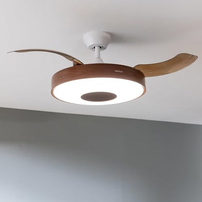 Cecotec - EnergySilence Aero 4200 Ceiling Fan with Light, 6 Speeds, Remote Control