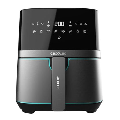 Cecotec - 5.5L Oil-Free Hot Air Fryer with Digital Touchpad & 8 Cooking Modes
