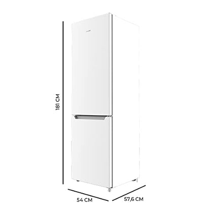 Cecotec - Combi Refrigerator 250L, 2 Doors, Multi Air Flow, No Frost, Energy Efficient