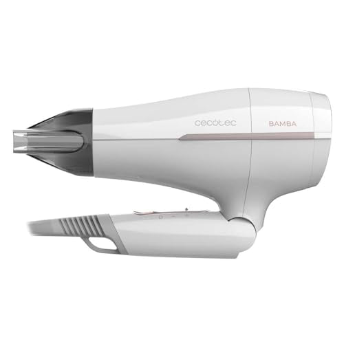 Cecotec - Foldable 2000W Travel Hair Dryer with 2 Temperatures & Cold Air